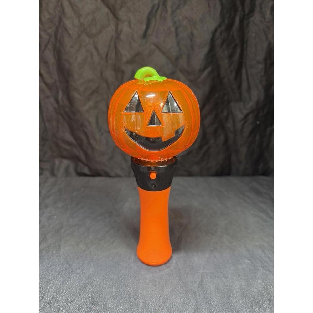 Halloween Fall Whimsy Spin Globe Light-Up Toy PUMPKIN